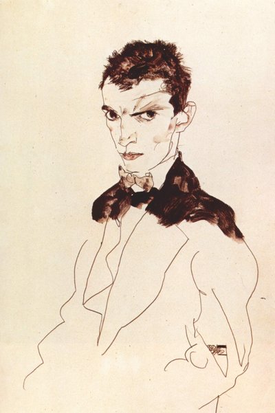 Self-portrait by Egon Schiele